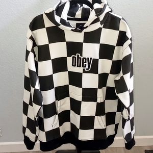 OBEY Gusto Checker Hoodie | Large